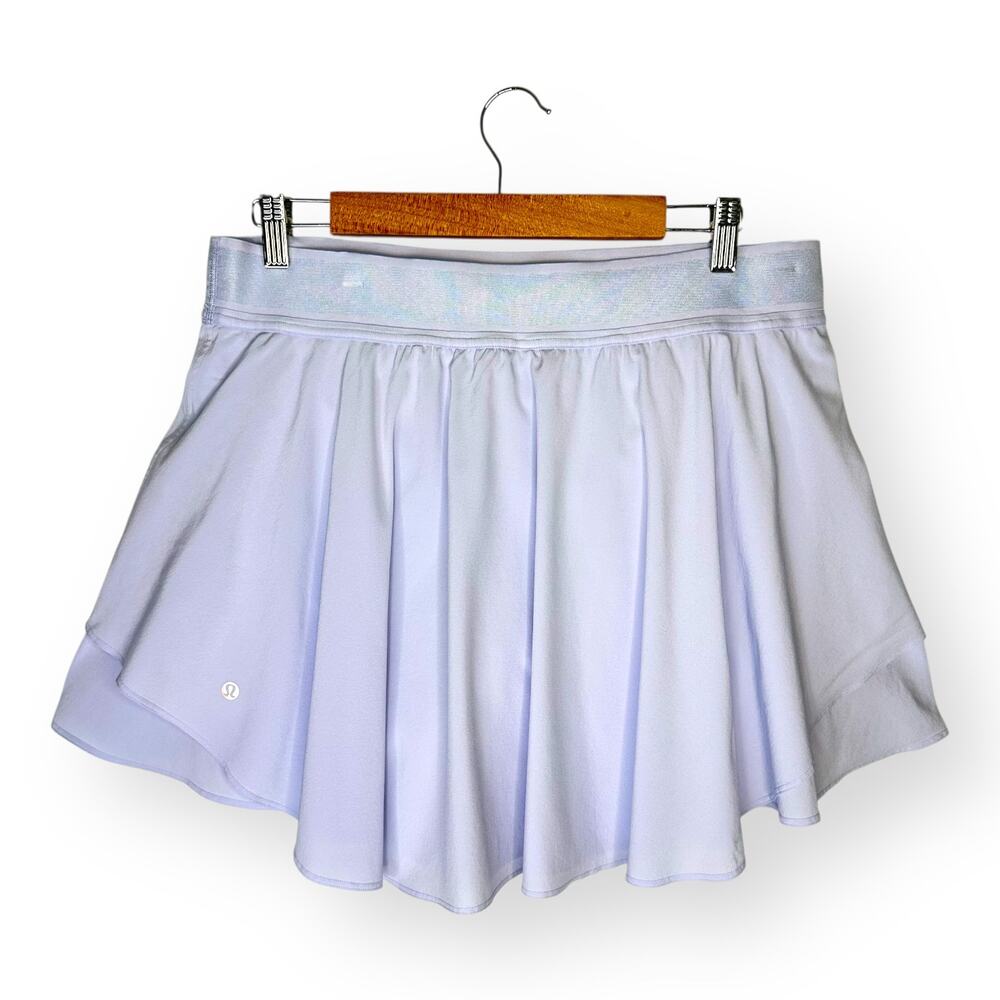Lululemon Women's Court Rival High-Rise Skirt Size 14 Lilac Smoke W8AH4T Pastel - Picture 4 of 10